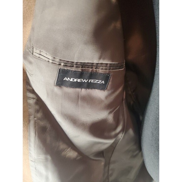 Andrew Fezza Brown Poly Suede Blazer Sports Coat Size 48L - Picture 7 of 8